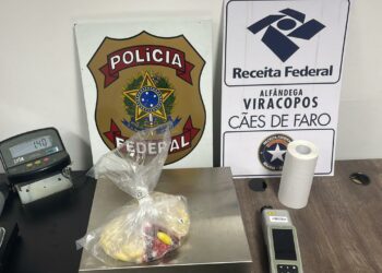 O brasileiro de 36 anos foi detido com quase 1,5kg de cocaína. Foto: Polícia Federal/Divulgação