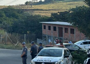 Local onde o assassinato foi cometido nesta tarde, em Jaguariúna. Foto: Divulgação