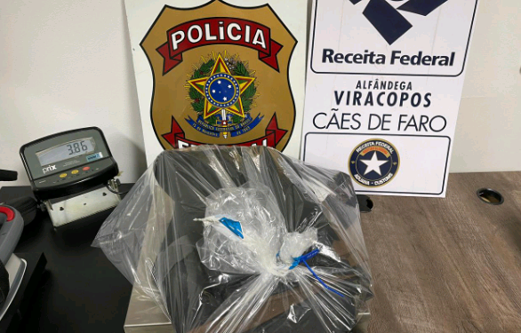 PF prende passageira com 3,9 kg de cocaína em Viracopos