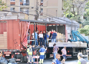 Mutirão em Campinas arrecada 72 toneladas em doações para o RS