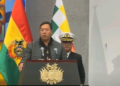Presidente Luis Arce denuncia tentativa de golpe no país. Foto: Reprodução TV