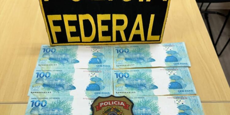 Dinheiro falso foi comprado pela internet e entregue em agência dos Correios em Campinas. Foto: PF/Divulgação
