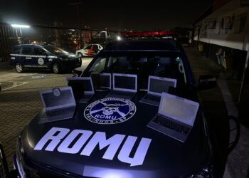 CGM de Valinhos recupera notebooks furtados de escola e detém envolvidos