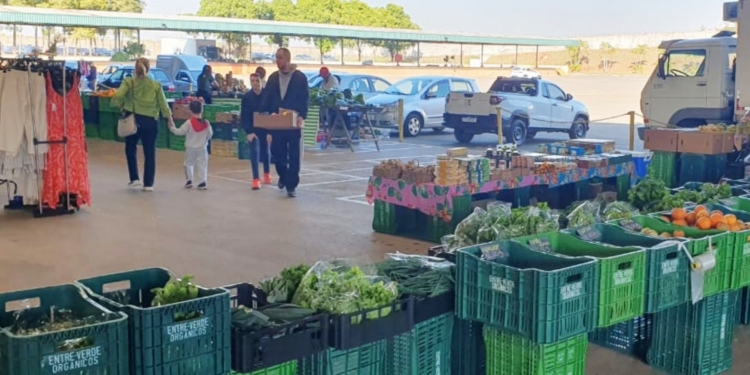 Feira orgânica da Ceasa ocupa novo espaço no Mercado de Flores