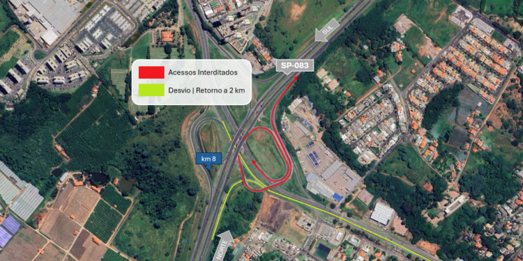 Trevo de Valinhos terá interdições de alças neste domingo