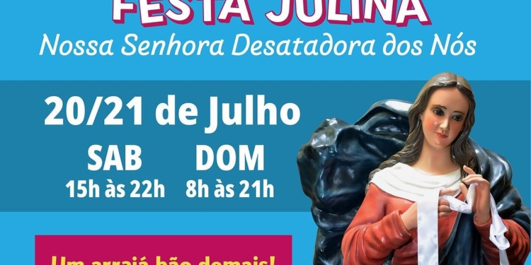 Desatadora dos Nós terá festa julina neste final de semana