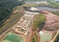 Construção da barragem: desde julho do ano passado as obras estão paralisadas -Foto: DAEE/Divulgação