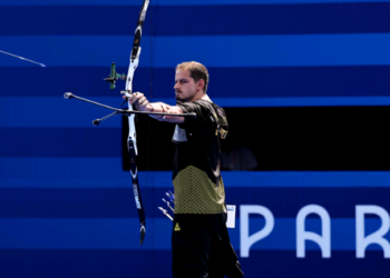 Marcus D’Almeida e Ana Luiza Caetano vão às oitavas do tiro com arco