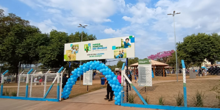 Nova Odessa abre nesta terça Fonte Interativa do novo Parque Municipal das Crianças