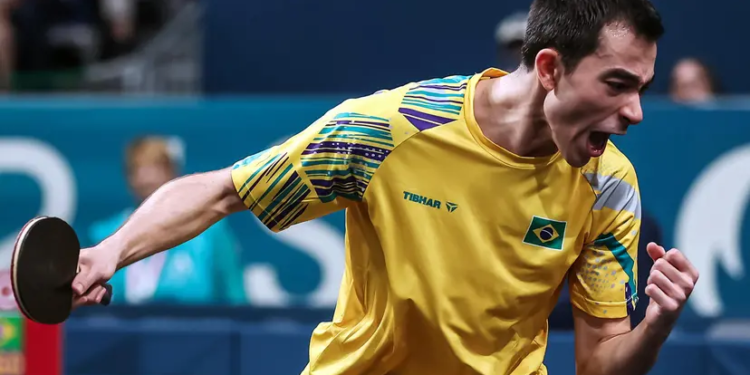 Hugo Calderano bate sul-coreano e alcança semifinal inédita no tênis de mesa