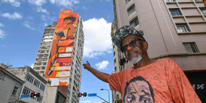 Ex-agente da Defesa Civil e pioneiro do hip hop em Campinas é homenageado em mural na Glicério