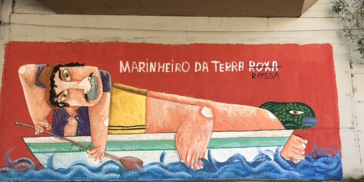 Mural na Barão de Itapura homenageia artista campineiro José Pancetti