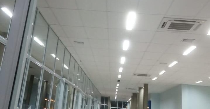 Hospital Mário Gatti finaliza reparos no teto do PS após chuva da última sexta