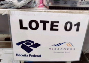 Receita faz leilão em Viracopos com 240 lotes de mercadorias