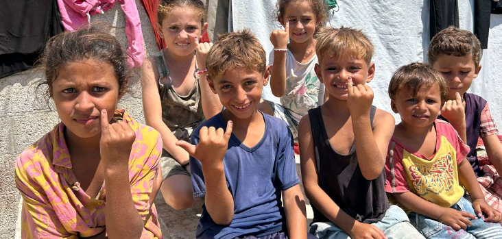 Nova fase da vacinação contra pólio começa no sul de Gaza