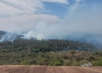 Pico das Cabras ainda registra focos de incêndio na manhã desta quarta; veja imagens
