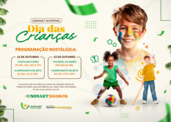 Shopping oferece brincadeiras gratuitas em comemoração ao Dia das Crianças.