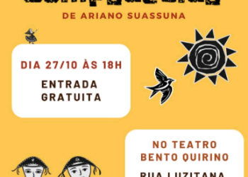 ‘Auto da Compadecida’ tem apresentação gratuita no Teatro Bento Quirino