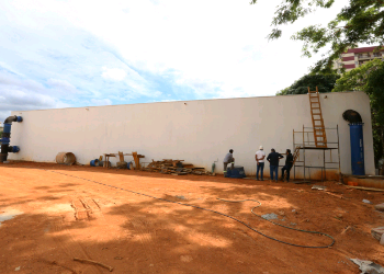 Sanasa faz obra para interligar novo reservatório Ponte Preta; abastecimento será interrompido