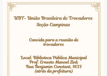 Biblioteca recebe encontro da União Brasileira de Trovadores em Campinas