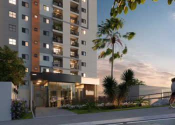 Condomínio completo de torre única com 96 apartamentos com suíte é empreendimento exclusivo em Campinas.