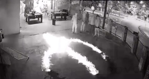 Grupo invade, vandaliza e incendeia bar em Barão Geraldo