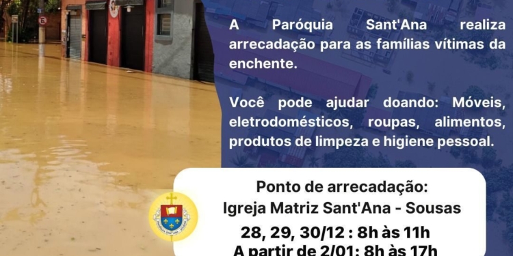 Igreja de Sant’Ana arrecada doações para desalojados de Sousas