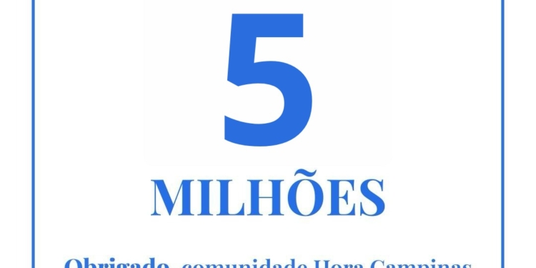 Hora Campinas alcança marca de 5 milhões de usuários únicos; veja dados de audiência