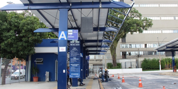 Terminal Mercado: segunda etapa de obras avança para plataformas de embarque