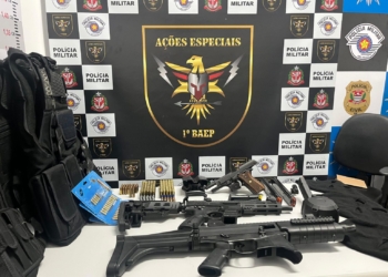 Baep apreende armamento pesado após perseguição em Campinas