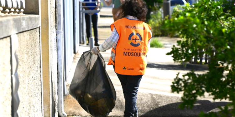 Primeiro mutirão contra a dengue do ano em Campinas vistoria região do Padre Anchieta
