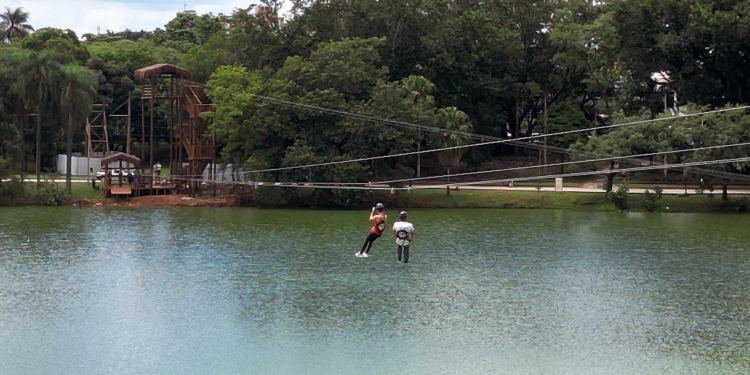 Tirolesa da Lagoa do Taquaral ganha trajeto de ida e volta a partir do dia 22