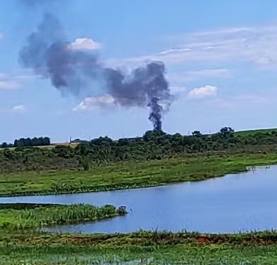 Duas pessoas morrem em queda de avião na região de Itapetininga