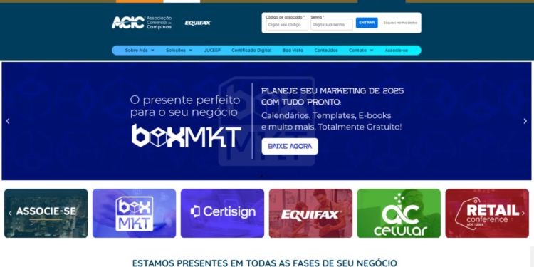 Novo site da Acic busca facilitar acesso de empreendedores de Campinas e região