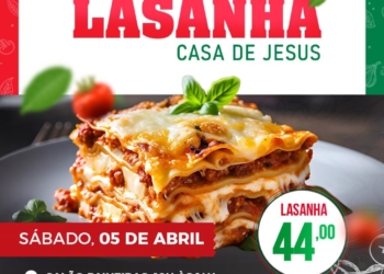 Nova edição da Lasanha Beneficente da Casa de Jesus será neste próximo sábado