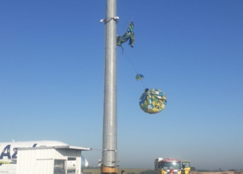 Balão cai em pátio do Aeroporto Internacional de Viracopos; prática é criminosa