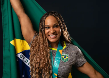 Rebeca Andrade é indicada ao Oscar do Esporte