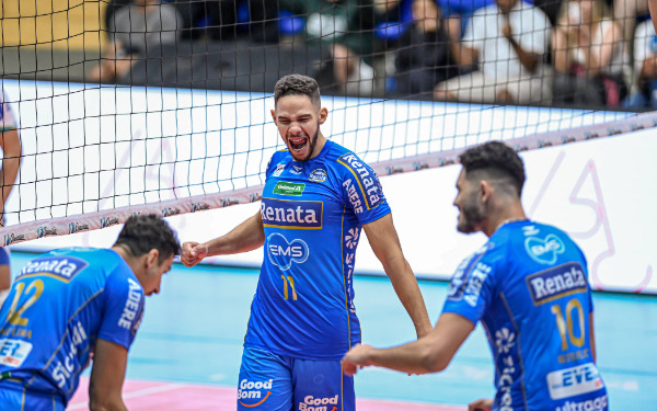 Vôlei Renata faz jogo decisivo pela Superliga neste domingo em Joinville