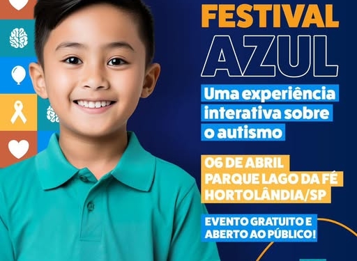 Festival Azul promove experiência interativa sobre autismo em Hortolândia