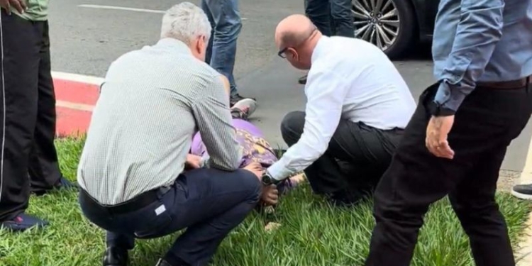 Dário socorre vítima de atropelamento a caminho da Unicamp