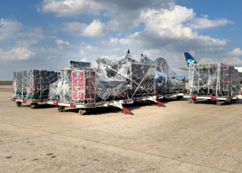 Viracopos recebe 70 toneladas de equipamentos para o show de Lady Gaga