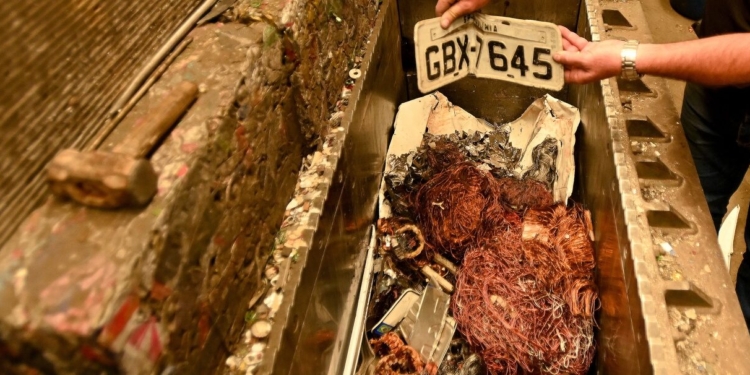 Operação integrada das 20 cidades da RMC apreende 500kg de fios de cobre