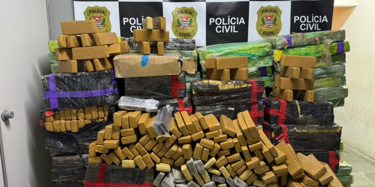 Polícia apreende mais de uma tonelada de maconha escondida em carga com destino a Campinas
