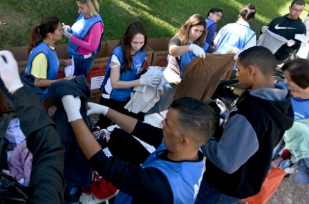 Dia D da Campanha do Agasalho de Campinas coleta 1,4 tonelada em doações