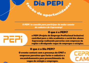 Feirão de estágios e empregos tem vagas exclusivas para alunos do Ceprocamp