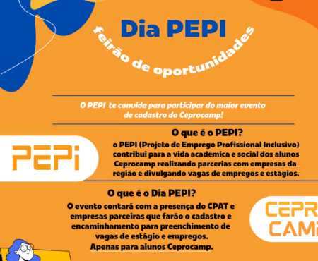 Feirão de estágios e empregos tem vagas exclusivas para alunos do Ceprocamp