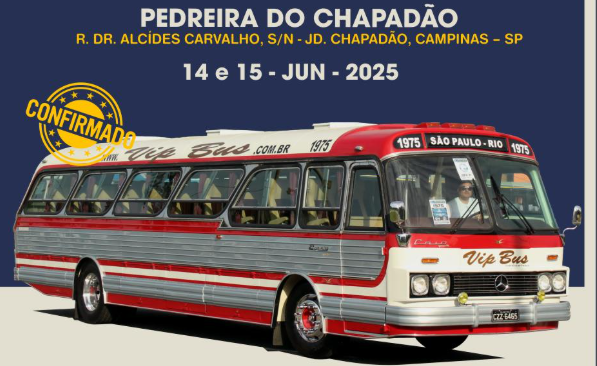 BusBrasil Fest mostra evolução dos ônibus em exposição na Pedreira do Chapadão