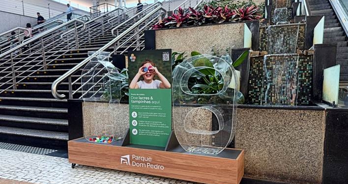 Parque Dom Pedro arrecada tampinhas e lacres em prol de crianças com câncer