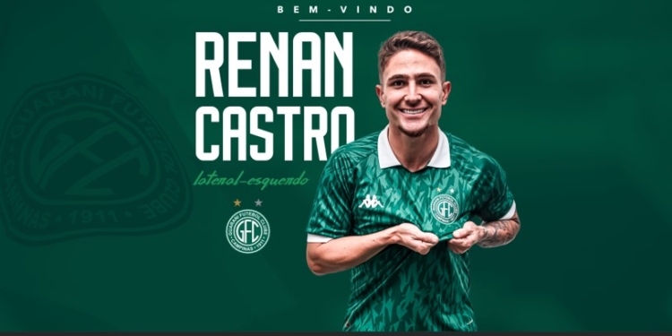 Lateral esquerdo Renan Castro é o novo reforço do Guarani