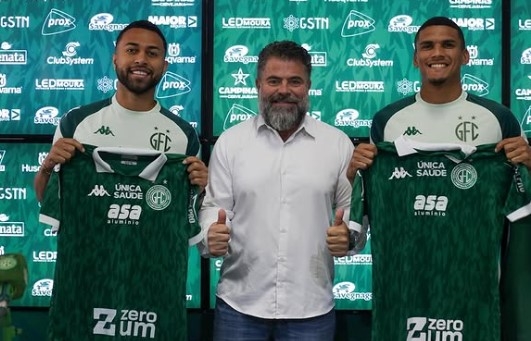 Gabriel Silva e Kadi são apresentados e Guarani chega a 12 reforços durante a Série C